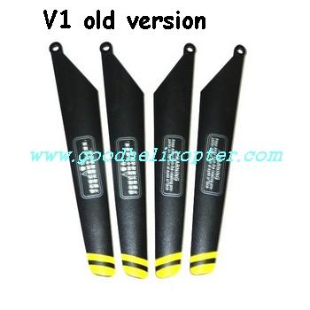 HuanQi-848-848B-848C helicopter parts main blades (V1 yellow-black color)